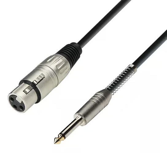 AHALL K3MFP-0100 Kábel mikrofónny XLR/JACK 1m mono