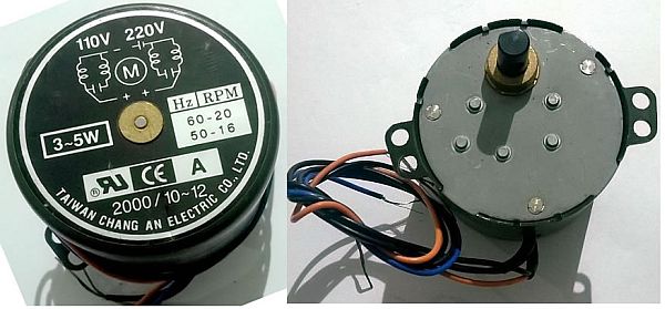 Motorček AC110/200V 3/5W 16-20ot/min.