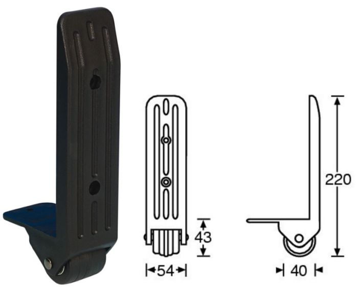 AHALL 3782 Koliesko s klzákom