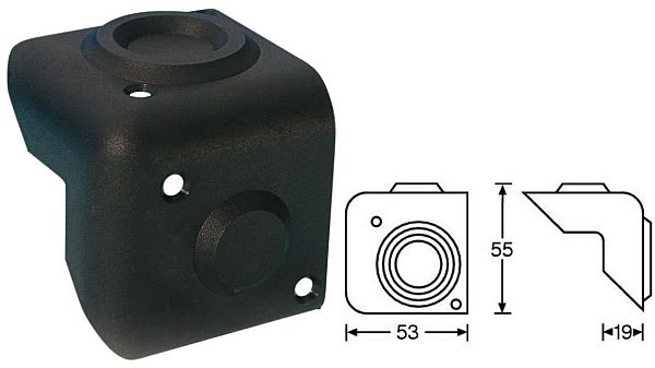 AHALL 4018 Roh plastový malý