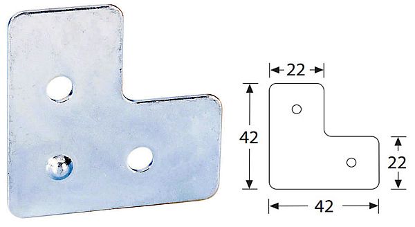 AHALL 40406 L spojka plochá