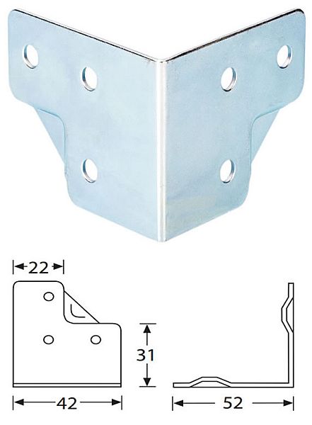 AHALL 4053 L spojka s prelisom