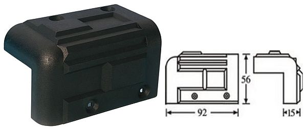 AHALL 4071 Roh plastový komorový