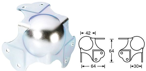 AHALL 41076 Roh veľký s prelisom