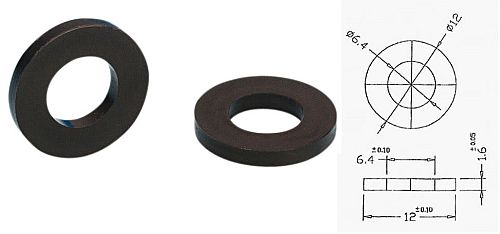 AHALL 5621 Plastová podložka plochá M6