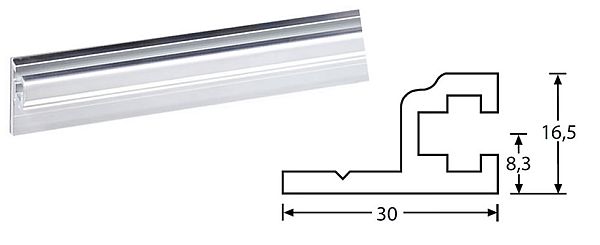 AHALL 6161 Racková lišta pre maticu 5660