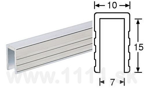 AHALL 6200 Hranový U profil 7 mm