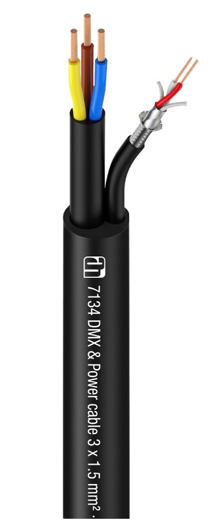 AHALL 7134 Napájací a DMX kábel