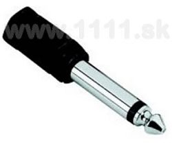 AHALL 7542 Redukcia Jack mono 3,5 mm - Jack 6,3 mm