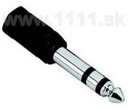 AHALL 7543 Redukcia Jack 3,5 mm-Jack 6,3 mm stereo