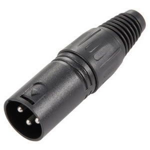 AHALL K3CXM3BLK Cannon káblový samček čierny