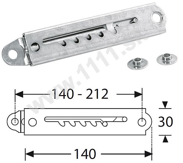 AHALL 8734 Teleskopický support 5 nastavení