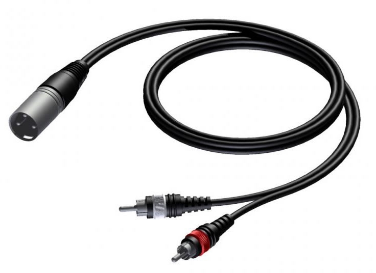 EXP CAB703/1.5 kábel XLR/2xRCA 1,5m
