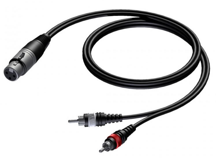 EXP CAB704/1.5 kábel XLR/2xRCA 1,5m
