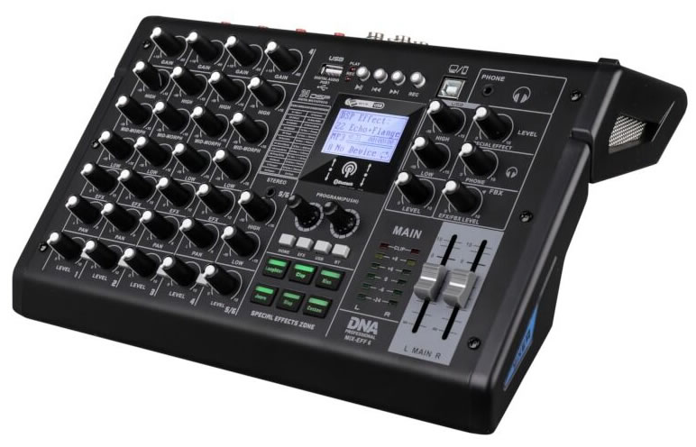 DNA EFF 6 mixpult USB MP3 Bluetooth 