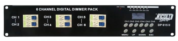NICOLS DP615.III DMX dimmer / stmievač 6 x 15A