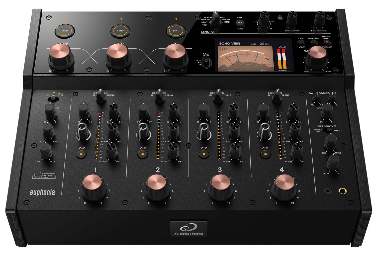 AlphaTheta Euphonia 4-kanálový mixpult 