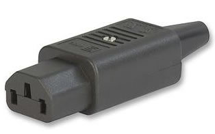 Sieťový napájací konektor C13 káblová samička