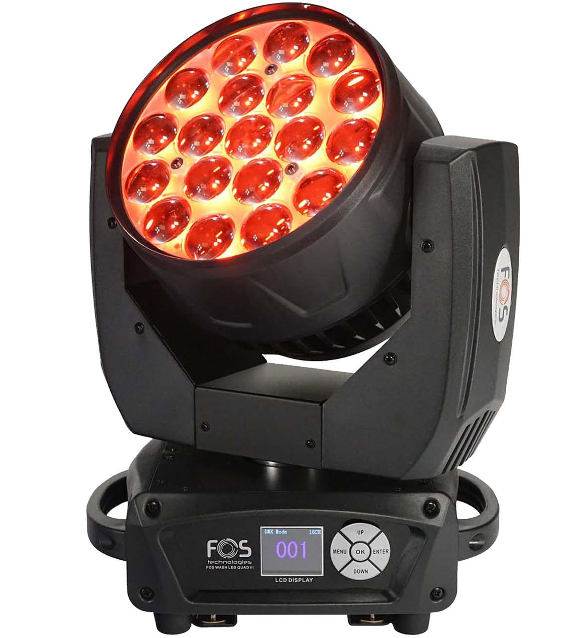 FOS LED QUAD III WASH19x15W rotačná hlava