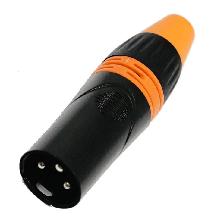 FOS XLR3-M Cannon káblový samček Black