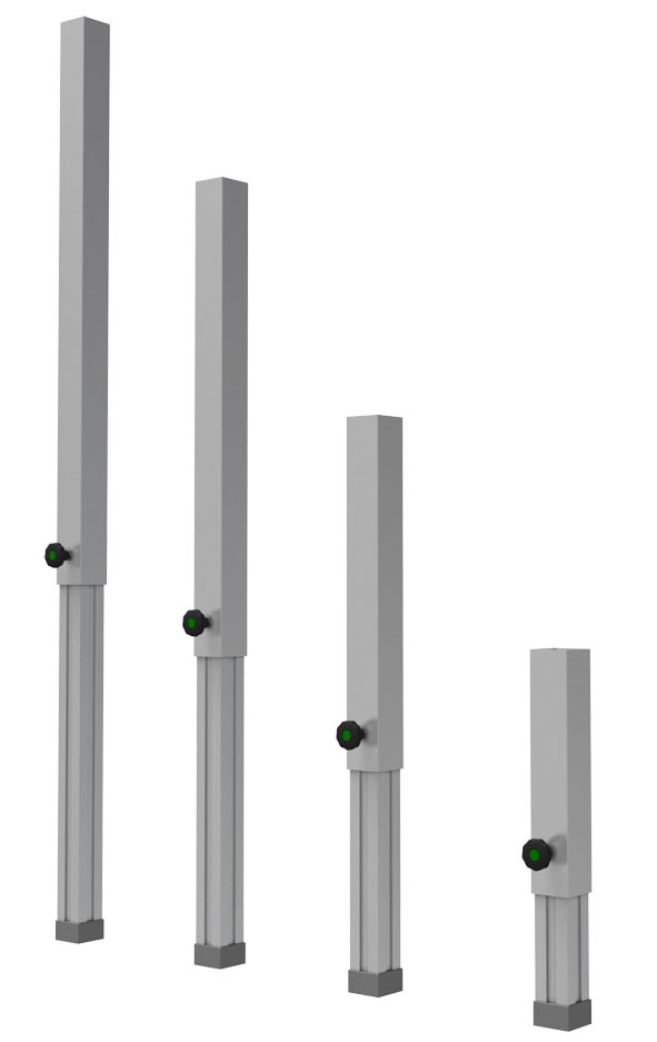 GLOBAL TRUS Nastaviteľná nožička 100-180cm-Set 4ks