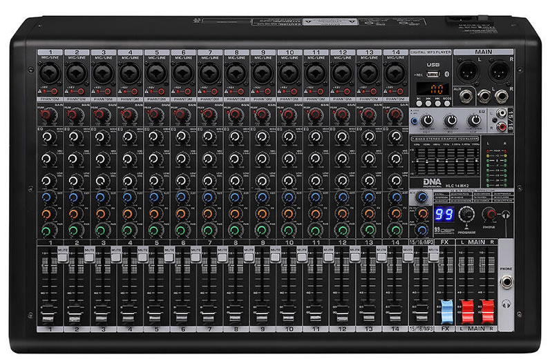 DNA HLC14 MK2 mixpult USB MP3 Bluetooth 