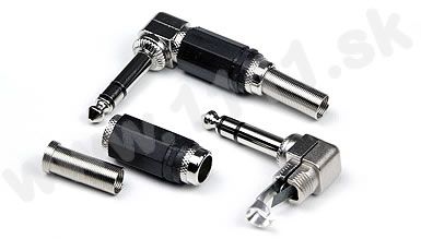 INV JACK 6,3 mm mono uhlový J160P