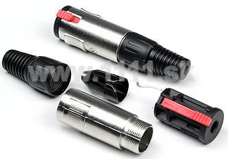 INV JACK 6,3mm samička stereo - J190F 