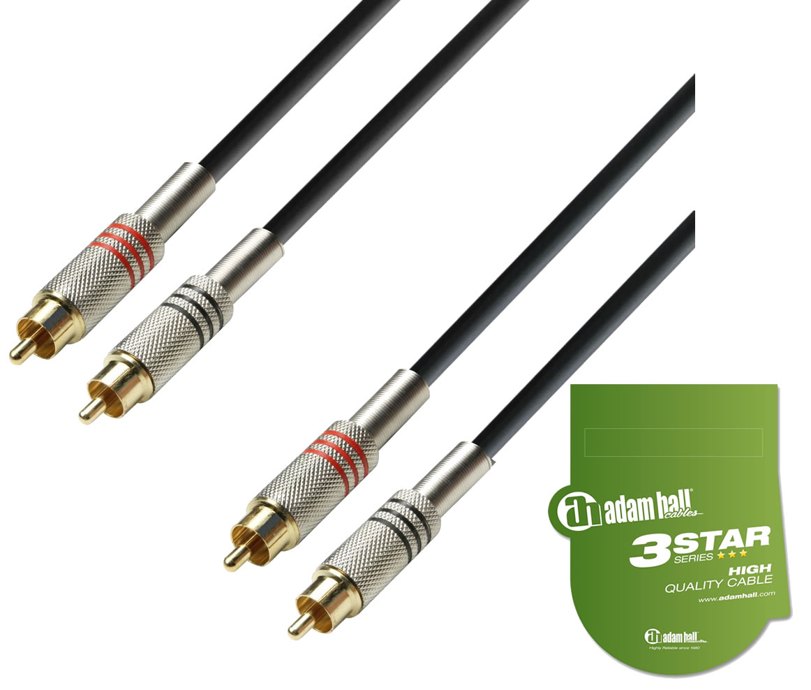 AHALL K3TCC-0100 Cinch/Cinch kábel 1m 