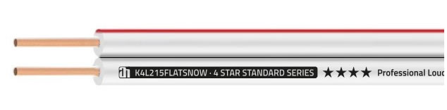 AHALL K4L215 FLAT SNOW Repro kábel 2x1,5mm