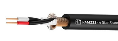 AHALL K4M222 symetrický kábel - čierny