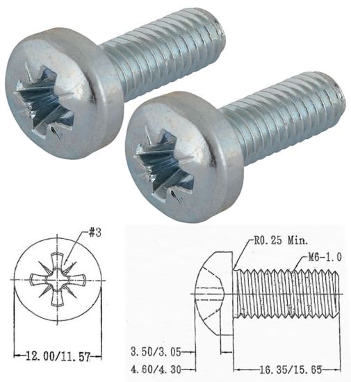 AHALL 5410 Skrutka  M6 x 16 do racku chróm