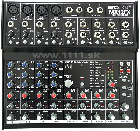 INV MX12FX Mixážny pult