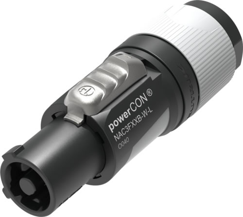 NEUTRIK NAC3FXXB-W-L Powercon káblový OUT