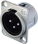 NEUTRIK NC3MD-L-1 Cannon samček panelový