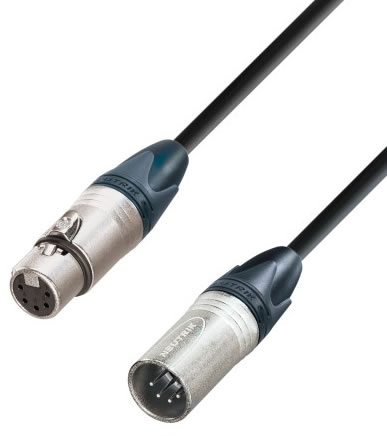 DC NEUTRIK DMX XLR/XLR 5pin kábel 2m