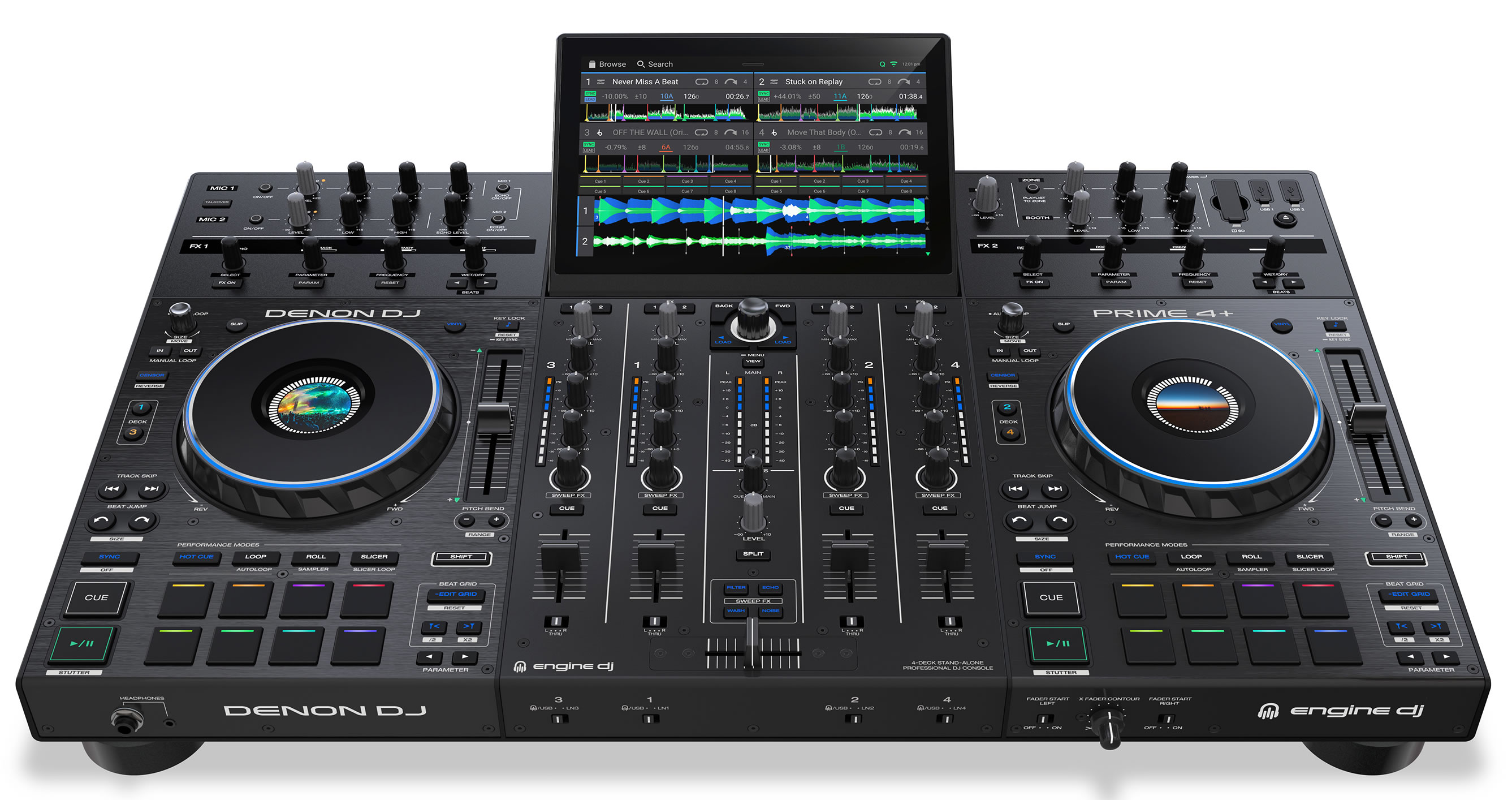 DC Kufor Denon Prime 4, 4+ Astraboard Black