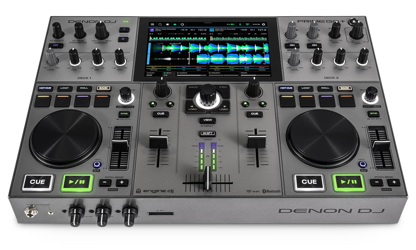 DENON DJ PRIME GO+ Standalone DJ kontrolér