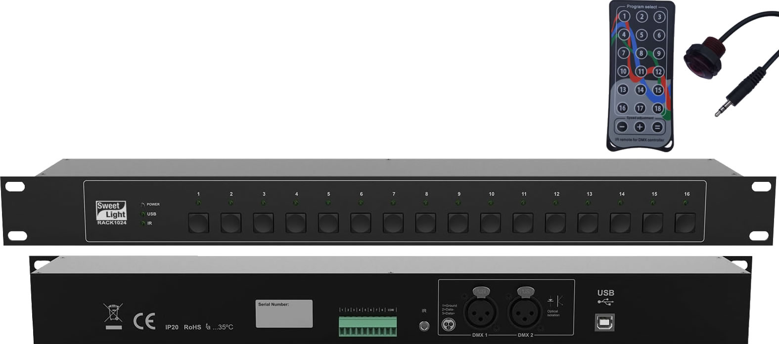 SWEETLIGHT DMX Interface Rack1024 