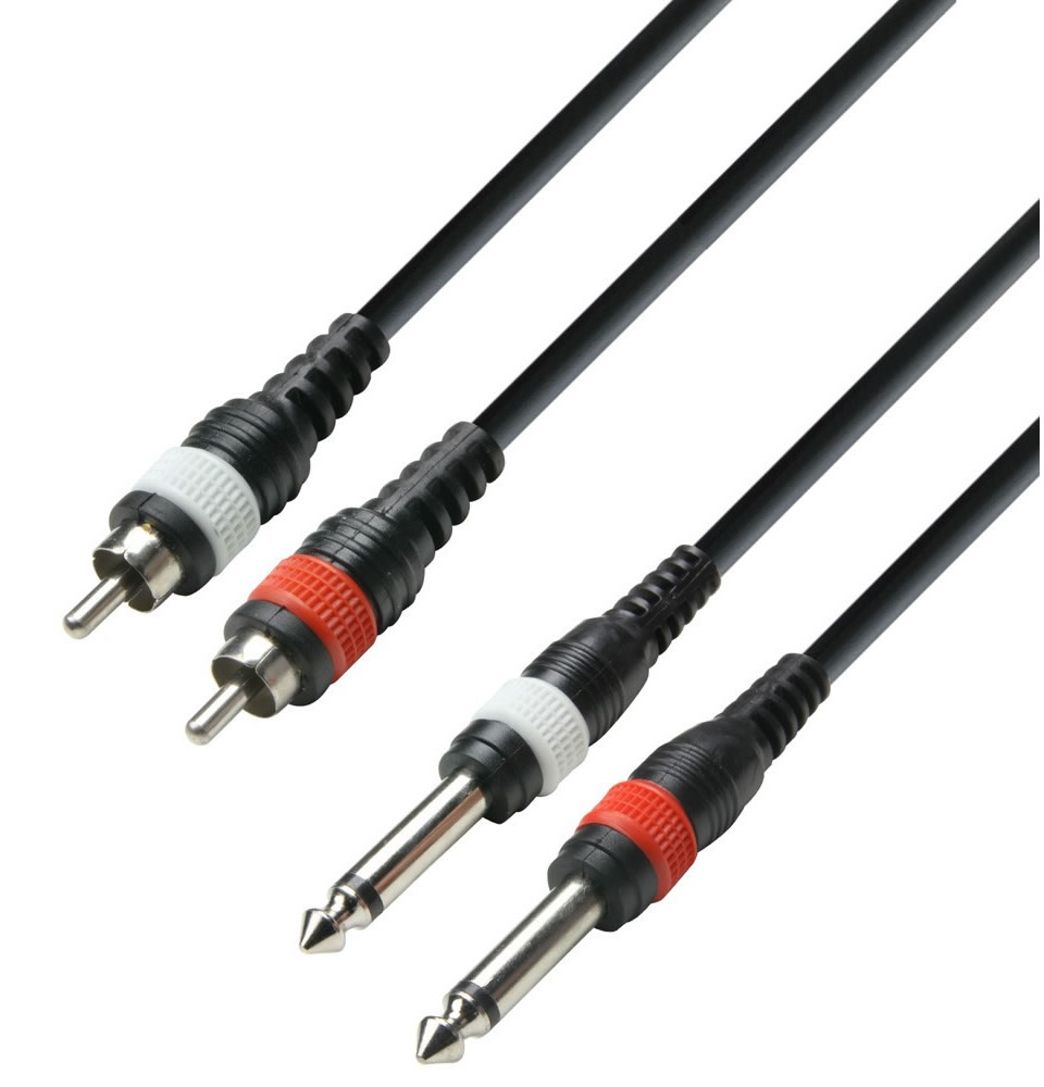 AHALL K3TPC 0300M 2xJack/2xCinch 3m