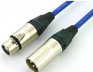 DC NEUTRIK DMX XLR/XLR kábel 1m modrý