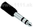 AHALL 7543 Redukcia Jack 3,5 mm-Jack 6,3 mm stereo