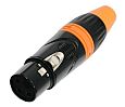 FOS XLR3-F Cannon káblová samička Black