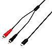 AHALL K3YCCUSBC-0150 Kábel USB-C/2xRCA 1,5m