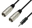 AHALL K3YWMM-0600 Kábel Jack 3,5 st/2xXLR 6m