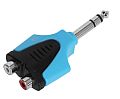 AHALL K4AYRF2JM3 BLU Redukcia 2xRCA-Jack 6,3 mm